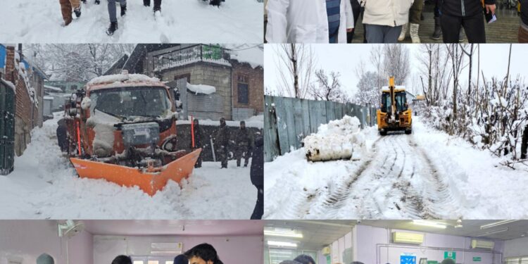 DC Baramulla reviews Snowfall Response, Power Restoration and Health Services