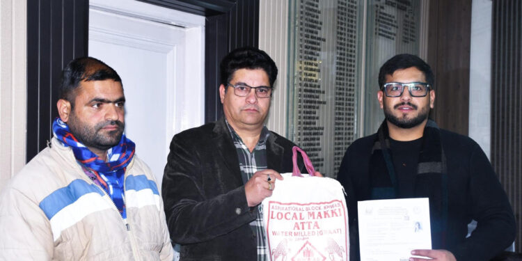 DDC Rajouri launches maize flour promoted by women SHG of Aspirational Block Khawas