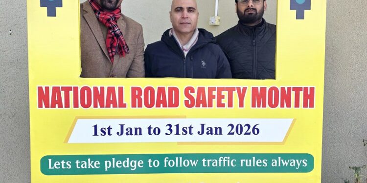 Selfie Booth installed at DC Office Kishtwar to promote Road Safety awareness