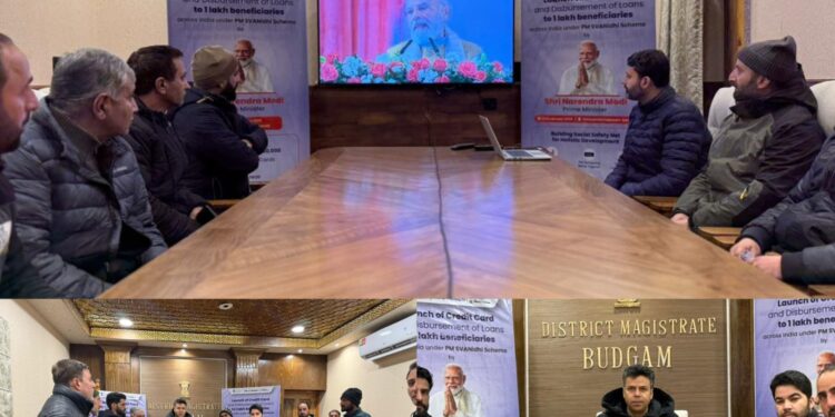 District Budgam Participates in Nationwide launch of PM SVANidhi Credit Card