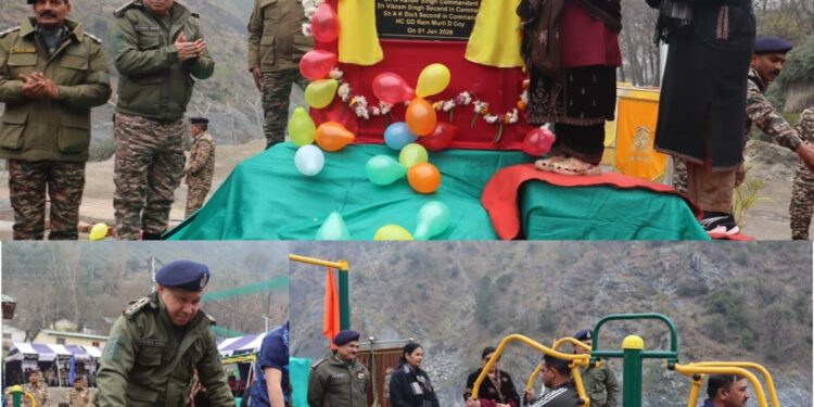 84 Bn CRPF inaugurates “Chenab Open Air Gym” on New Year’s Day