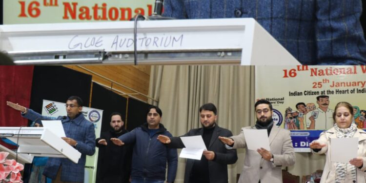 16th National Voters Day celebrated in Srinagar
