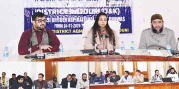Prabhari Officer reviews Developmental Milestones achieved in the Aspirational Block Khawas