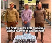 Udhampur: DCO foils drug trafficking attempt through courier service