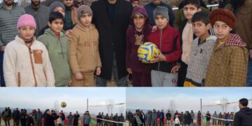 DC Budgam inspects Playfield Development in Panchayat Khag