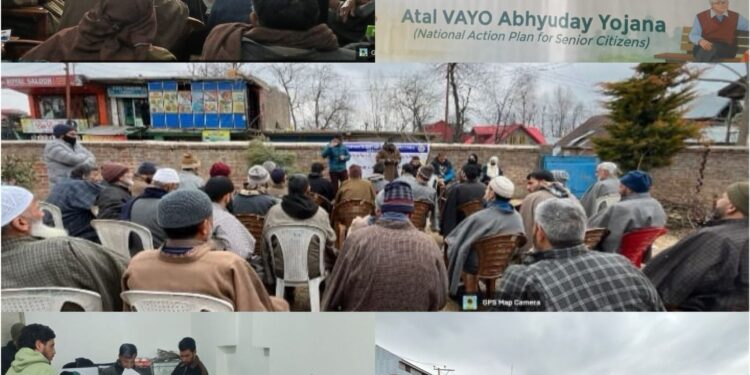 SWD Shopian organises Awareness Programs under Atal Vayo Abhyuday Yojana