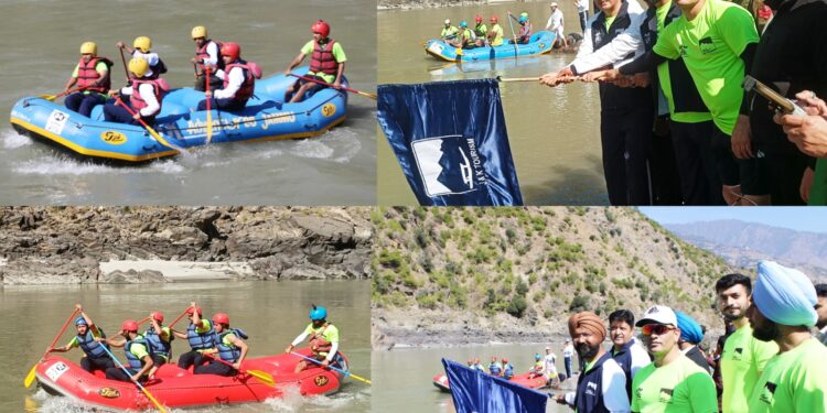 DC Doda flags off 6th National Rafting Championship at Shibnote (Premnagar)