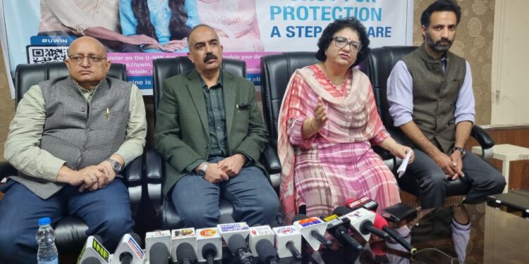Media sensitization meeting held at Govt. Hospital Gandhi Nagar ahead of National HPV Vaccination Campaign