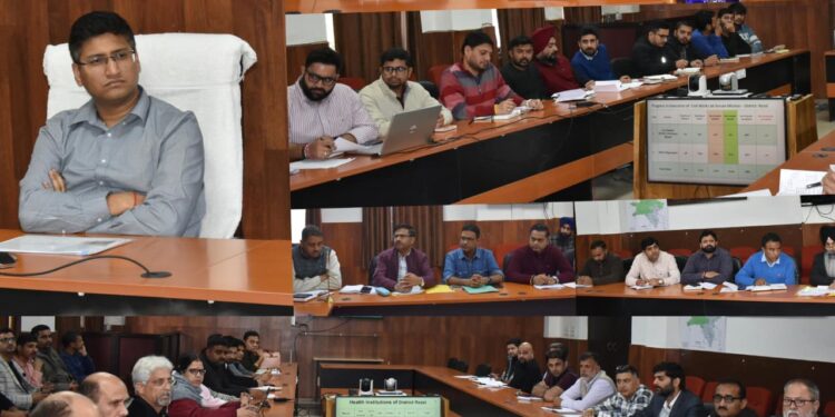 DC Reasi reviews functioning of Cooperative, Jal Shakti and Health Departments