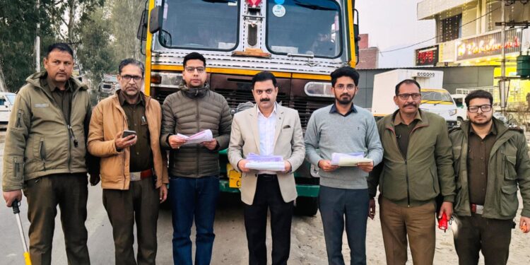 Enforcement Team foils tax evasion bid at Udhampur, recovers ₹8.96 lakh penalty for violation of the GST framework
