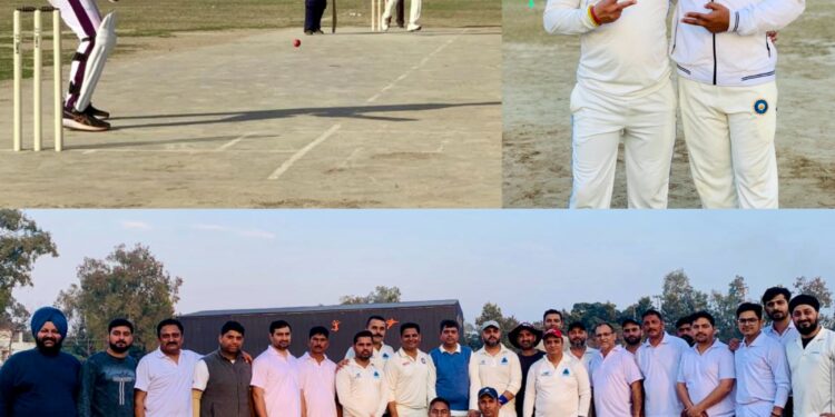 DC XI defeats PHE XI by 6 wickets in Kathua cricket match