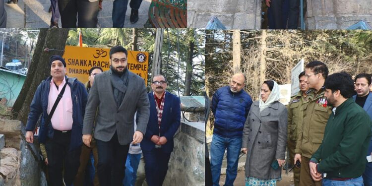 DC Srinagar, SSP Traffic visits Shankaracharya Temple