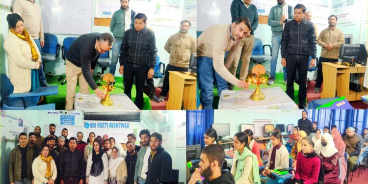 New batch of Desktop Publishing Training begins at SBI RSETI Kishtwar