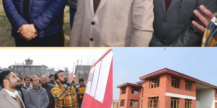DC Srinagar visits GBMS Baghat Shoor to oversee infrastructural upgradation works