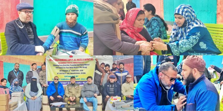 Mega Health Screening Camp for HIV & Hepatitis held at District Jail Bhaderwah
