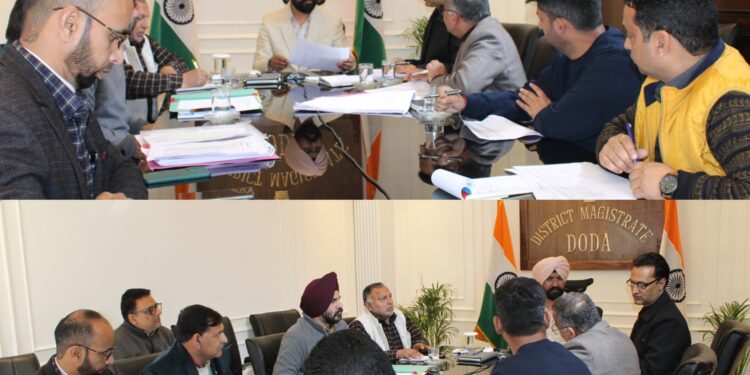 DC Doda reviews progress of projects under SASCI, DAJ-GUA and Heritage initiatives