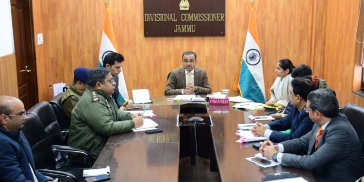 Div Com reviews arrangements for Maha Shivratri Mela 2026 at Shri Shiv Khori Shrine Ransoo