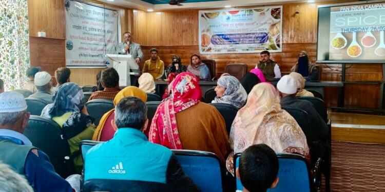 KVK Budgam organizes programme on “Clean and Safe Spices” to mark 39th Foundation Day of Spices Board