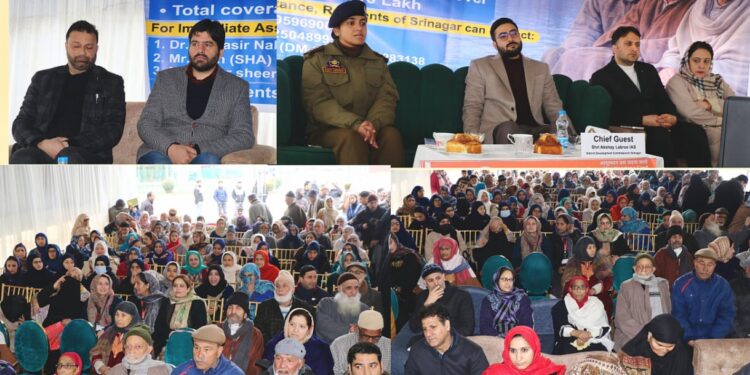 District Admin Srinagar organises Mega Awareness-cum-Spot Registration Camp for Vay Vandana Cards at Kashmir Haat