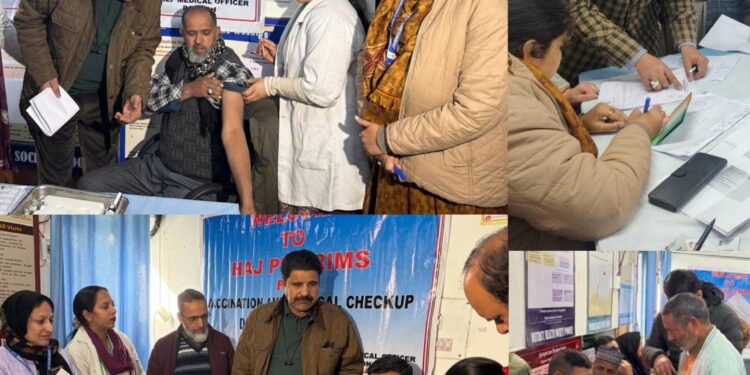 119 Haj Pilgrims vaccinated in Poonch ahead of journey to Saudi Arabia