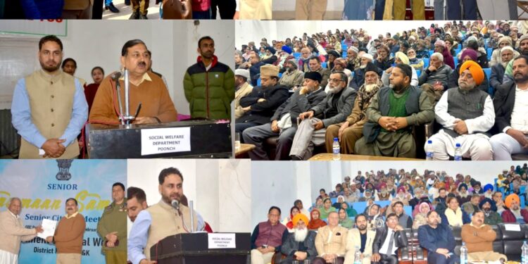 Social Welfare Department organizes Senior Samman Samaroh; DC Poonch felicitates senior citizens