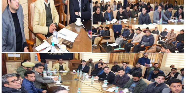 Div Com Kashmir reviews arrangements for 6th Khelo India Winter Games at Gulmarg