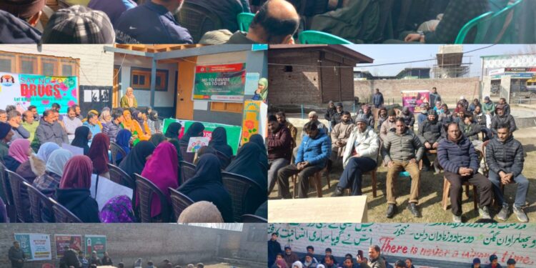 District Admin Bandipora conducts IEC Awareness Programmes under Nasha Mukht JK Abhiyan across district