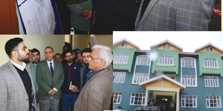 DC Srinagar Inspects newly constructed hostel for wards of ex-servicemen/martyrs at Peerbagh