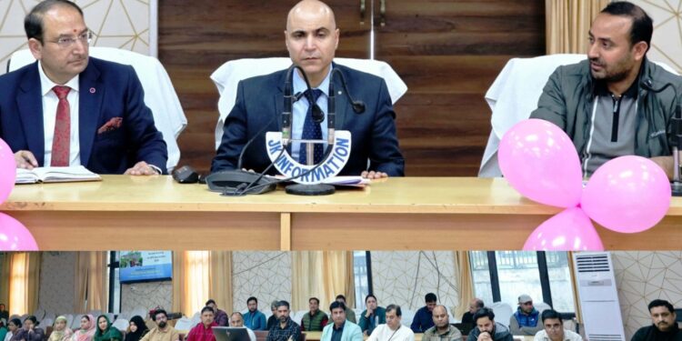DC Kishtwar reviews ongoing HPV Vaccination Campaign