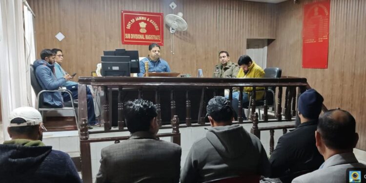 SDM Gandoh reviews arrangements for Eid-ul-Fitr, Navratras