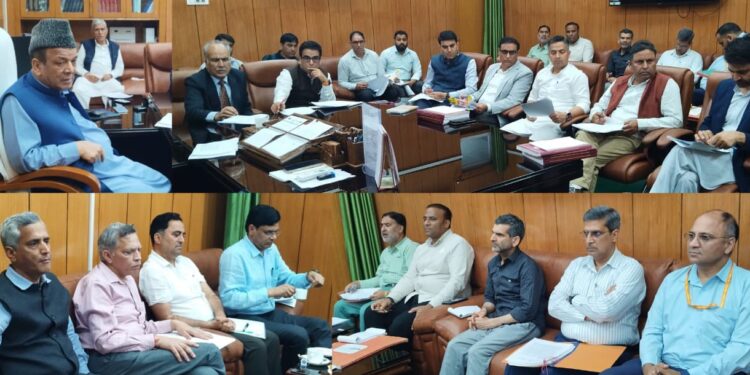 Speaker chairs HLAC meet, reviews implementation of NeVA project in J&K Assembly