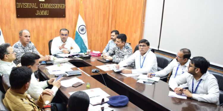 Div Com reviews preventive measures against bird hazard around Jammu Airport