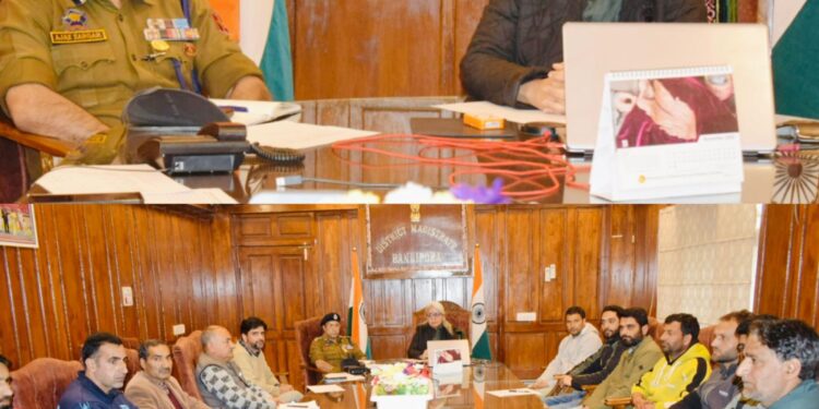DC Bandipora chairs meeting with Stakeholders