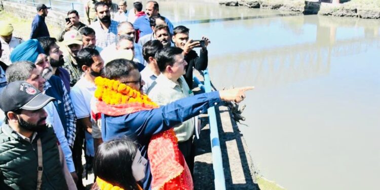Rana inaugurates water release into Ranbir Canal