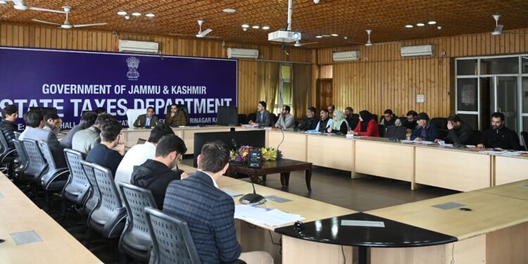 Additional Commissioner State Taxes chairs performance review meeting of Kashmir Division