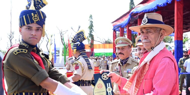 Lieutenant Governor attends the Passing Out Parade of J&K Police Constables at STC Talwara
