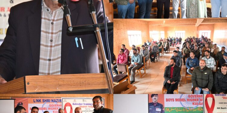 Refresher Training of Teachers under AEP held at BHSS Kulgam