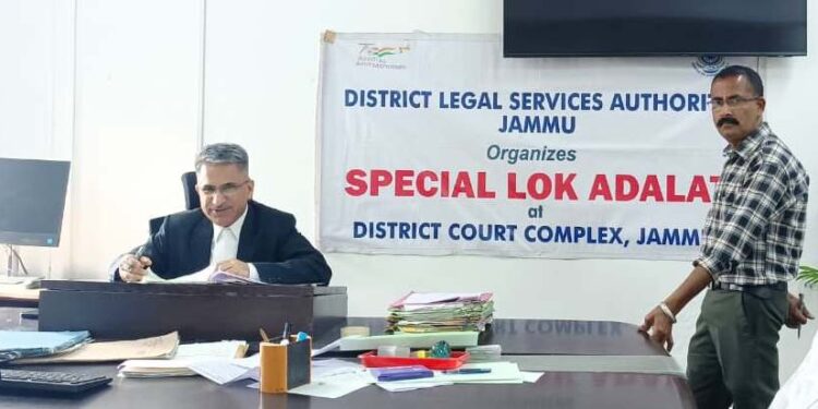Special lok Adalat on MACT, Bank Recovery Cases held at Jammu