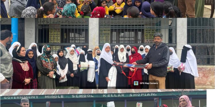 Sports Kits distributed among schools by SHEW Mission Shakti Shopian
