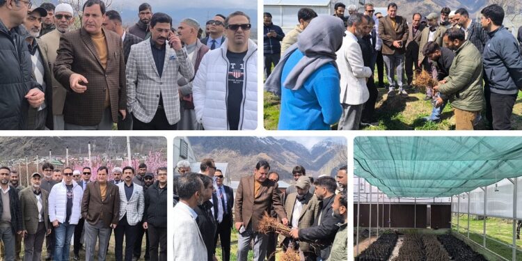 Javid Dar visits Zawoora CoE; emphasises research-based practices to support farmers, boost horticulture sector