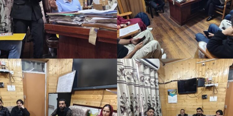 Meeting of Verification Sub-Committee for SGLR held in Srinagar