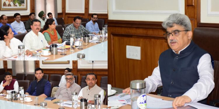 Chief Secy reviews progress of Tawi Artificial Lake and Riverfront Development Projects