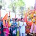 Lieutenant Governor flags off Shri Mata Vaishno Devi Ji Pracheen Marg Pavitra Chhari Yatra at Kol Kandoli Temple in Nagrota