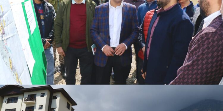 DC Srinagar inspects progress of works on new Revenue Complex of Tehsil Panthachowk, Migrant Transit Accommodation Zewan