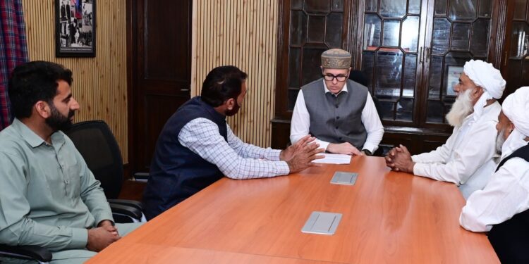 CM Omar Abdullah interacts with delegations; development and community issues discussed