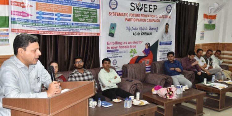 CEO conducts extensive one-day tour of Chenani Assembly Constituency under SVEEP initiative