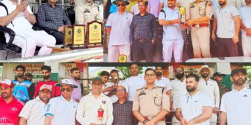 Doda: District Police defeats DHS in promotional Cricket Match held under Nasha Mukt Abhiyan