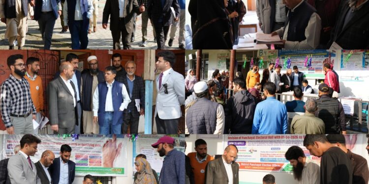 State Election Commissioner visits Ganderbal, reviews Panchayat Electoral Roll Revision