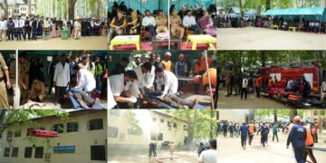 Ganderbal District successfully conducts Comprehensive Air Raid Mock Drill, Blackout Exercise