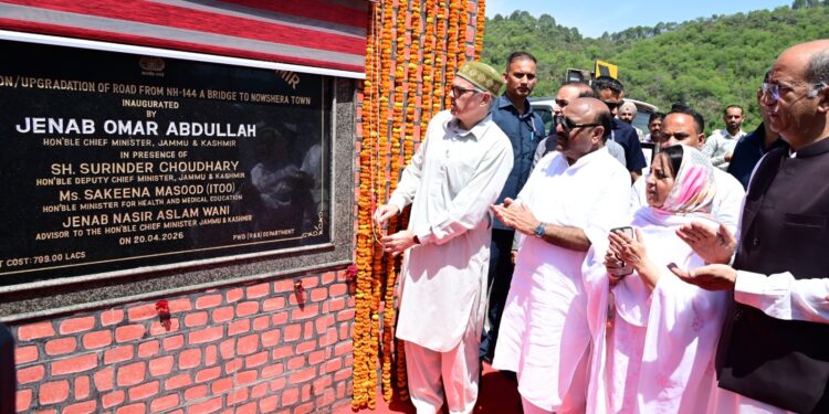 CM Omar Abdullah tours Rajouri’s Nowshera, inaugurates key road, upgraded 100-bedded hospital; reviews Sungal Tunnel works